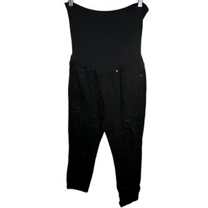 Sandpiper Black Destroyed‎ Maternity Jeans